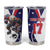 Custom United States Ice Hockey Go Champions Tumbler Cup Team USA Eagle Mascot Style