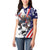 Custom United States Ice Hockey Go Champions Women Polo Shirt Team USA Eagle Mascot Style