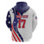 Custom United States Ice Hockey Go Champions Zip Hoodie Team USA Eagle Mascot Style