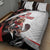 Custom Canada Ice Hockey Go Champions Quilt Bed Set Team Canada Beaver Mascot Style