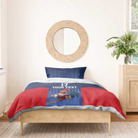 France Rugby Custom Bedding Set Come on Les Bleus Blue Style