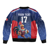 France Rugby Custom Bomber Jacket Come on Les Bleus Blue Style