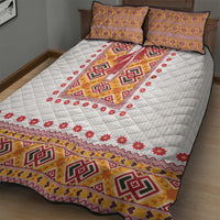 Slovakia Costume Quilt Bed Set Traditional Folk Pattern