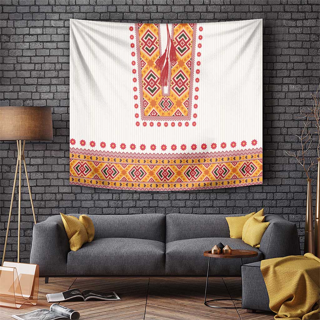 Slovakia Costume Tapestry Traditional Folk Pattern
