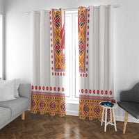 Slovakia Costume Window Curtain Traditional Folk Pattern