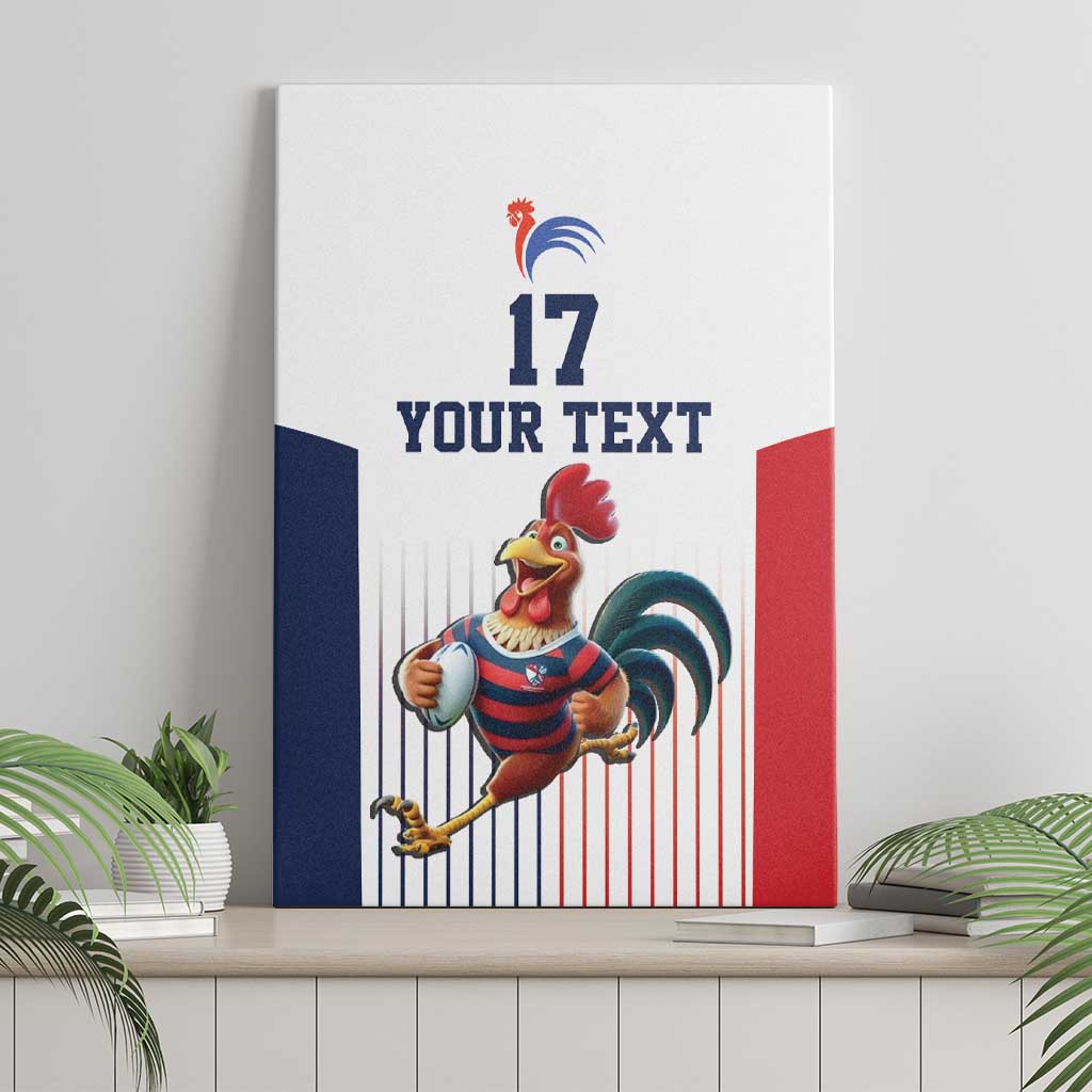 France Rugby Custom Canvas Wall Art Come on Les Bleus White Style