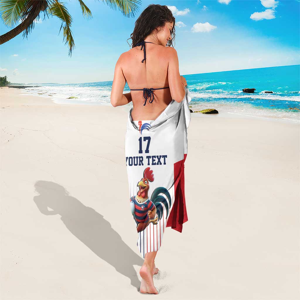 France Rugby Custom Sarong Come on Les Bleus White Style