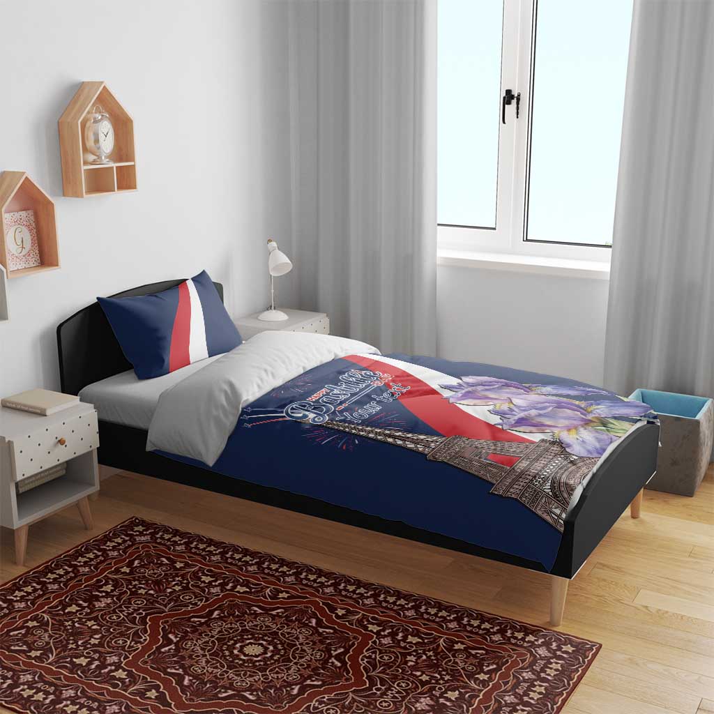 Personalized France Bastille Day Bedding Set Le 14 Juillet