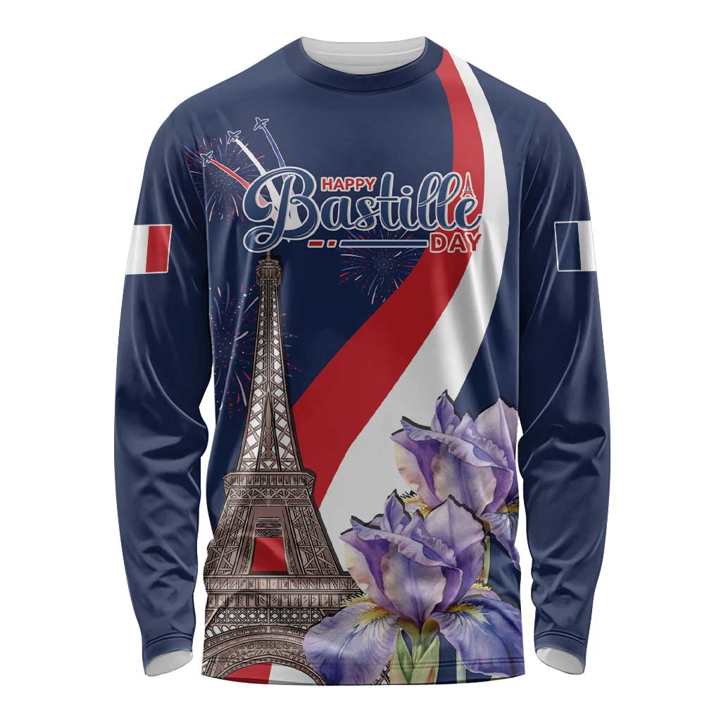 Personalized France Bastille Day Long Sleeve Shirt Le 14 Juillet