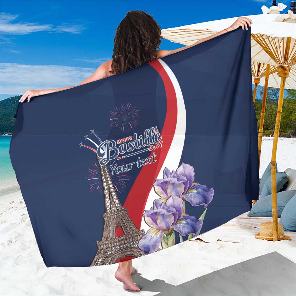 Personalized France Bastille Day Sarong Le 14 Juillet