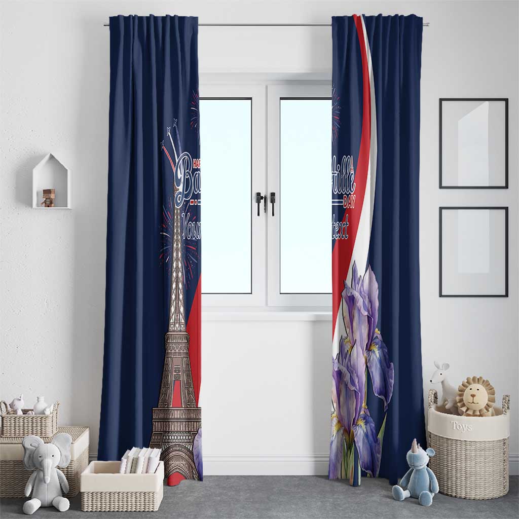 Personalized France Bastille Day Window Curtain Le 14 Juillet