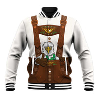 Lederhosen Costume Germany Baseball Jacket Bald Eagles With Traditional German Pattern