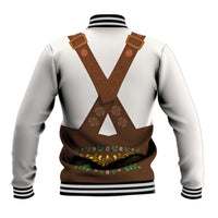 Lederhosen Costume Germany Baseball Jacket Bald Eagles With Traditional German Pattern