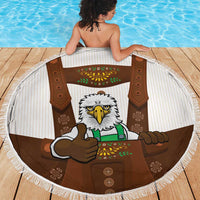 Lederhosen Costume Germany Beach Blanket Bald Eagles With Traditional German Pattern