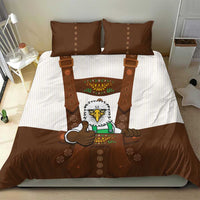 Lederhosen Costume Germany Bedding Set Bald Eagles With Traditional German Pattern
