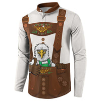 Lederhosen Costume Germany Button Sweatshirt Bald Eagles With Traditional German Pattern