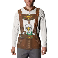 Lederhosen Costume Germany Button Sweatshirt Bald Eagles With Traditional German Pattern