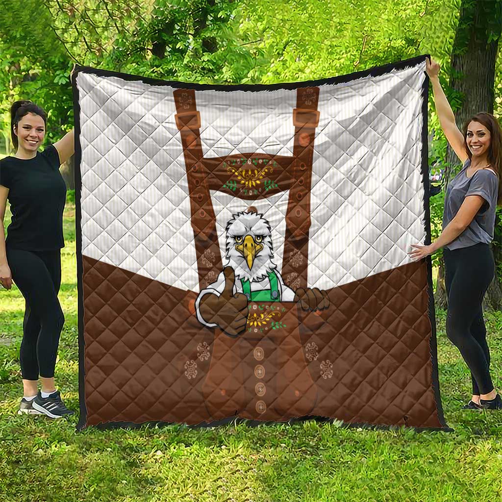 Lederhosen Costume Germany Quilt Bald Eagles With Traditional German Pattern