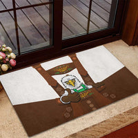Lederhosen Costume Germany Rubber Doormat Bald Eagles With Traditional German Pattern