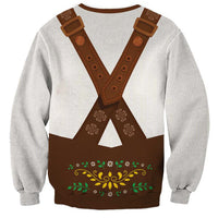 Lederhosen Costume Germany Sweatshirt Bald Eagles With Traditional German Pattern