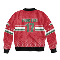 Custom Hungary Ice Hockey Bomber Jacket Red Style Come on Magyars