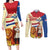 Netherlands Lion and Knight Couples Matching Long Sleeve Bodycon Dress and Long Sleeve Button Shirt Tulips and Windmills