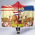 Netherlands Lion and Knight Hooded Blanket Tulips and Windmills