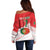 Custom Portugal Rugby Go Champions Off Shoulder Sweater Wolf Mascot Style