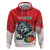 Custom Portugal Rugby Go Champions Zip Hoodie Wolf Mascot Style