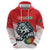 Custom Portugal Rugby Go Champions Zip Hoodie Wolf Mascot Style