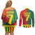 Personalized Portugal 7 Goat Couples Matching Off Shoulder Short Dress and Long Sleeve Button Shirt Greatest Of All Time Sporty Style