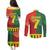 Personalized Portugal 7 Goat Couples Matching Puletasi and Long Sleeve Button Shirt Greatest Of All Time Sporty Style