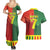 Personalized Portugal 7 Goat Couples Matching Summer Maxi Dress and Hawaiian Shirt Greatest Of All Time Sporty Style