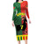 Personalized Portugal 7 Goat Family Matching Long Sleeve Bodycon Dress and Hawaiian Shirt Greatest Of All Time Sporty Style