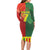 Personalized Portugal 7 Goat Family Matching Long Sleeve Bodycon Dress and Hawaiian Shirt Greatest Of All Time Sporty Style