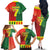 Personalized Portugal 7 Goat Family Matching Off The Shoulder Long Sleeve Dress and Hawaiian Shirt Greatest Of All Time Sporty Style