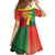 Personalized Portugal 7 Goat Family Matching Off Shoulder Maxi Dress and Hawaiian Shirt Greatest Of All Time Sporty Style