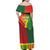 Personalized Portugal 7 Goat Family Matching Off Shoulder Maxi Dress and Hawaiian Shirt Greatest Of All Time Sporty Style