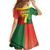 Personalized Portugal 7 Goat Family Matching Off Shoulder Short Dress and Hawaiian Shirt Greatest Of All Time Sporty Style