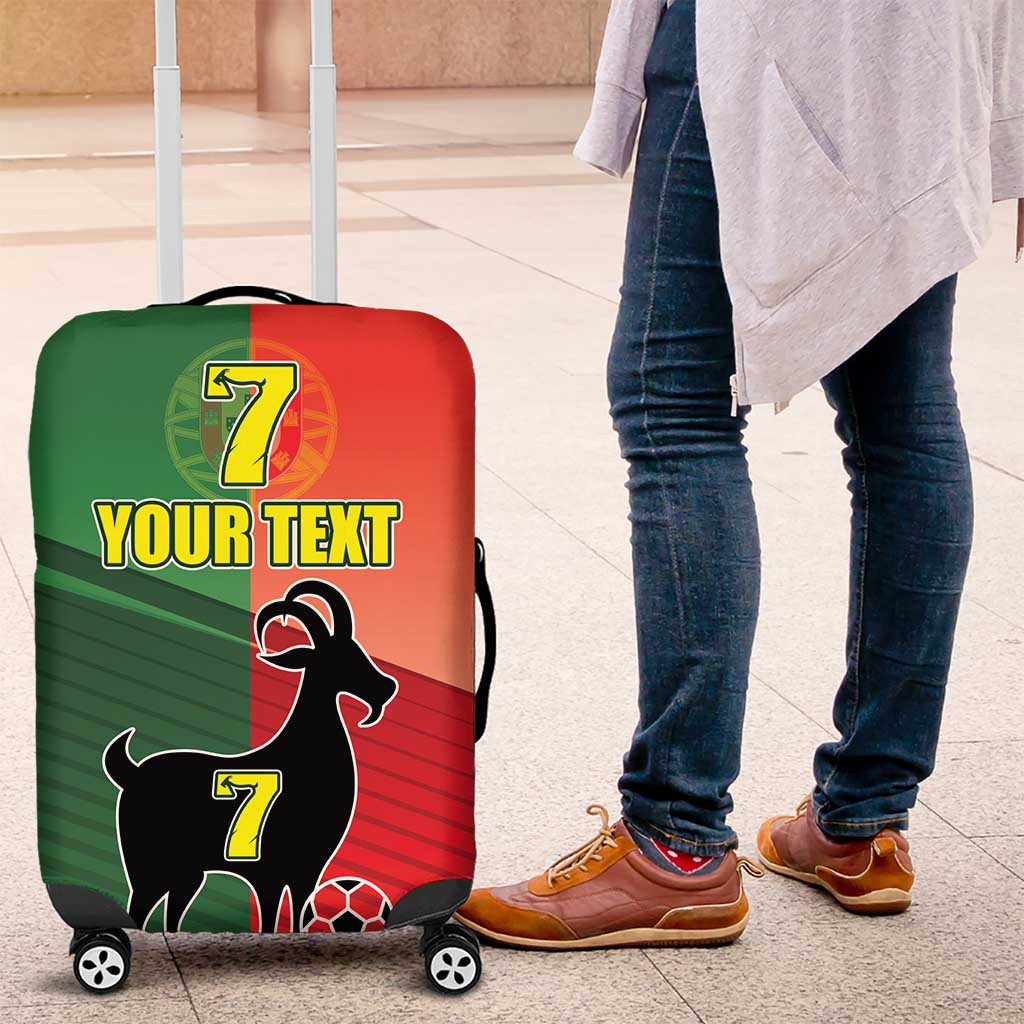 Personalized Portugal 7 Goat Luggage Cover Greatest Of All Time Sporty Style