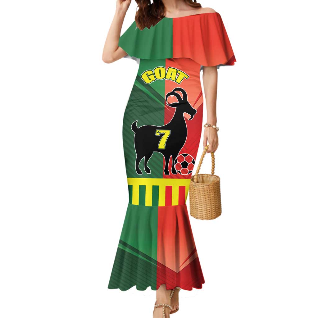 Personalized Portugal 7 Goat Mermaid Dress Greatest Of All Time Sporty Style