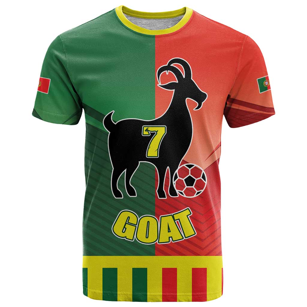 Personalized Portugal 7 Goat T Shirt Greatest Of All Time Sporty Style