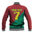 Personalized Portugal 7 Goat Baseball Jacket Greatest Of All Time Red Green Vintage