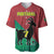 Personalized Portugal 7 Goat Baseball Jersey Greatest Of All Time Red Green Vintage