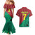 Personalized Portugal 7 Goat Couples Matching Mermaid Dress and Hawaiian Shirt Greatest Of All Time Red Green Vintage