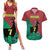 Personalized Portugal 7 Goat Couples Matching Summer Maxi Dress and Hawaiian Shirt Greatest Of All Time Red Green Vintage