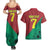 Personalized Portugal 7 Goat Couples Matching Summer Maxi Dress and Hawaiian Shirt Greatest Of All Time Red Green Vintage