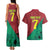 Personalized Portugal 7 Goat Couples Matching Tank Maxi Dress and Hawaiian Shirt Greatest Of All Time Red Green Vintage