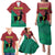 Personalized Portugal 7 Goat Family Matching Puletasi and Hawaiian Shirt Greatest Of All Time Red Green Vintage