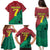 Personalized Portugal 7 Goat Family Matching Puletasi and Hawaiian Shirt Greatest Of All Time Red Green Vintage